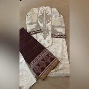 Maria b cotton net dress .